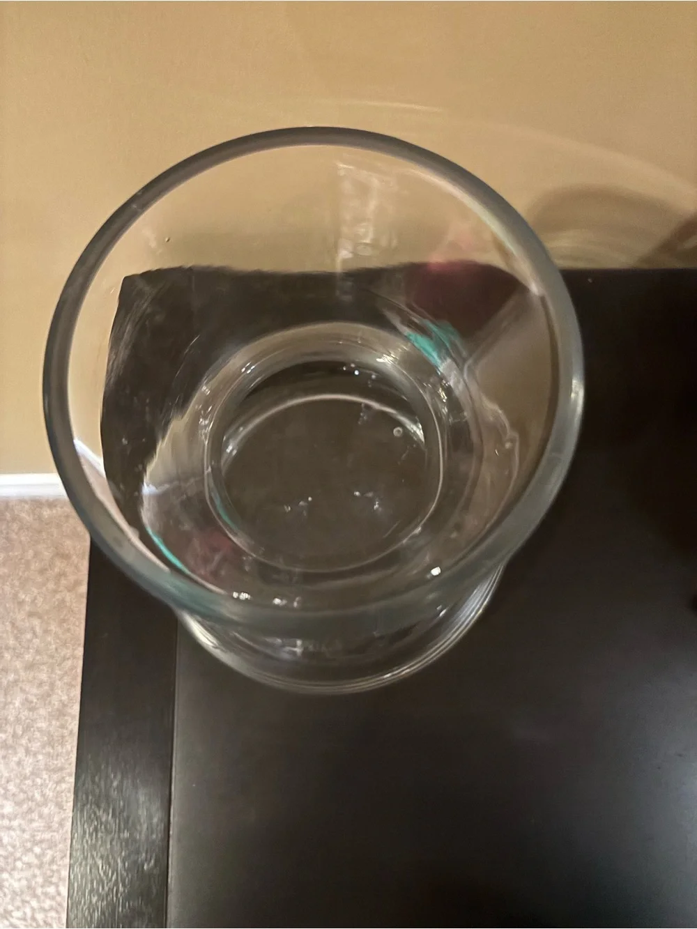 Clear Glass Bulb Vase - Picture 3 of 3
